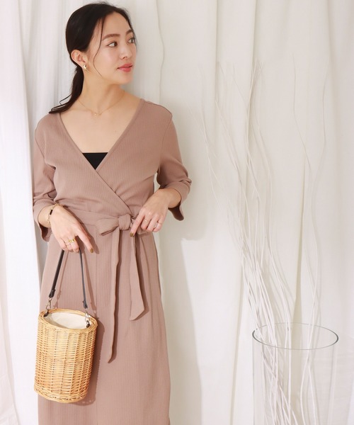 libelle more(リベル モア)の「ランダムテレコカシュクール2WAYワンピース(ワンピース・レディース・ブラック/ネイビー/モカ・M/L)」の21枚目の写真