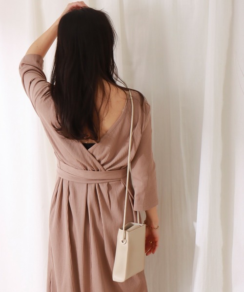 libelle more(リベル モア)の「ランダムテレコカシュクール2WAYワンピース(ワンピース・レディース・ブラック/ネイビー/モカ・M/L)」の16枚目の写真