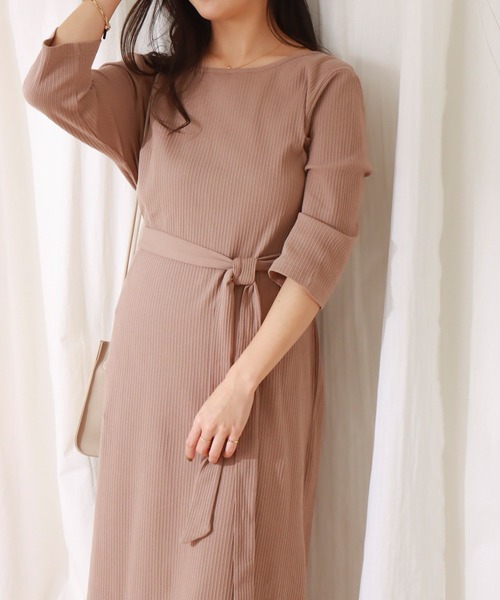 libelle more(リベル モア)の「ランダムテレコカシュクール2WAYワンピース(ワンピース・レディース・ブラック/ネイビー/モカ・M/L)」の14枚目の写真