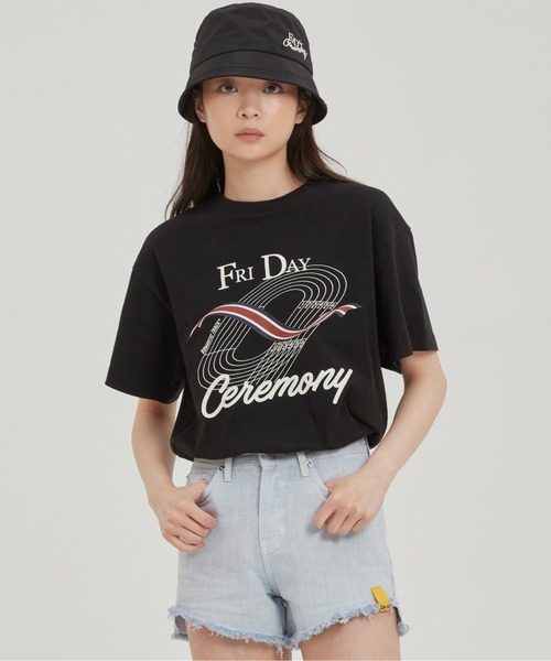 ROMANTIC CROWN(ロマンティッククラウン)の「【ROMANTIC CROWN】TRACK AND FIELD TEE / ロマンティッククラウン トラック アンド フィールド Tシャツ(Tシャツ/カットソー・メンズ・ブラック/ホワイト/ネイビー・MEDIUM/LARGE/SMALL/X-LARGE)」の3枚目の写真