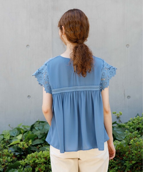 flower（フラワー）の「リトルブーケブラウス（シャツ/ブラウス・レディース・ホワイト/ブルー/ピンク・FREE）」の17枚目の写真