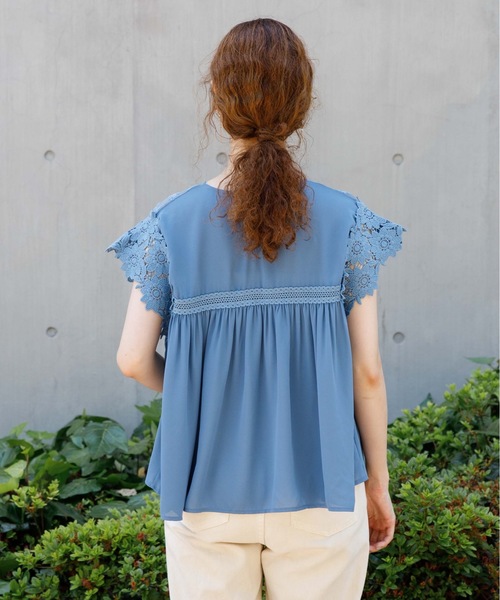 flower（フラワー）の「リトルブーケブラウス（シャツ/ブラウス・レディース・ホワイト/ブルー/ピンク・FREE）」の18枚目の写真