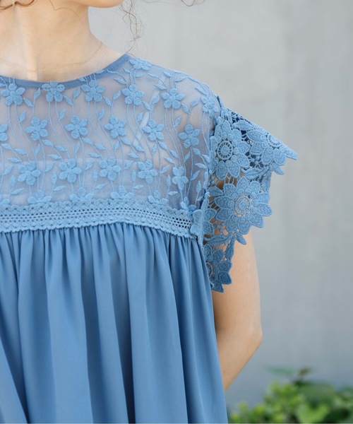 flower（フラワー）の「リトルブーケブラウス（シャツ/ブラウス・レディース・ホワイト/ブルー/ピンク・FREE）」の20枚目の写真