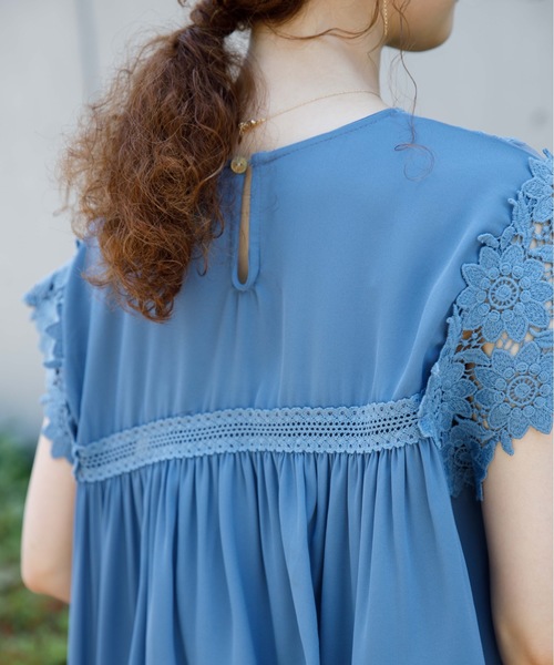 flower（フラワー）の「リトルブーケブラウス（シャツ/ブラウス・レディース・ホワイト/ブルー/ピンク・FREE）」の21枚目の写真