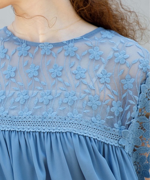 flower（フラワー）の「リトルブーケブラウス（シャツ/ブラウス・レディース・ホワイト/ブルー/ピンク・FREE）」の22枚目の写真