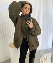 Ameri（アメリ）の「DALMA SLEEVE STUDS MA1（MA-1）」 - WEAR