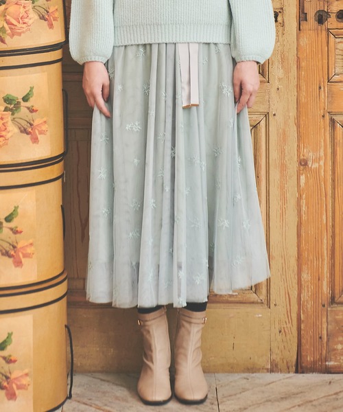 セール 刺繍チュールスカート スカート 31 Sons De Mode トランテアン ソン ドゥ モード のファッション通販 Zozotown