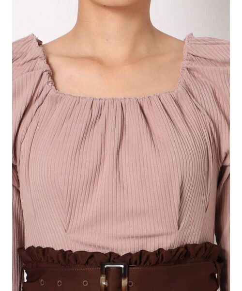 dazzlin（ダズリン）の「ハイウエストコンビワンピース（ワンピース・レディース・ブラック/ブラウン/モカ・FREE）」の14枚目の写真