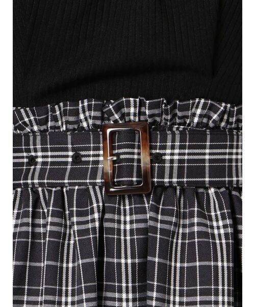 dazzlin（ダズリン）の「ハイウエストコンビワンピース（ワンピース・レディース・ブラック/ブラウン/モカ・FREE）」の17枚目の写真