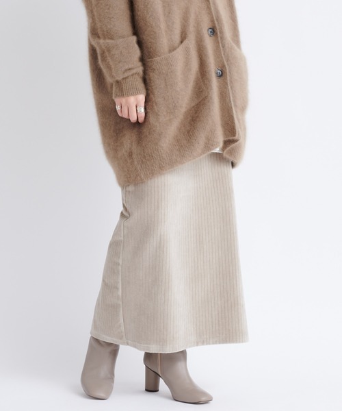 DouDou（ドゥドゥ）の「コーデュロイジャージースカート（スカート・レディース・ブラック/グレイッシュベージュ/ボルドー・FREE）」の10枚目の写真