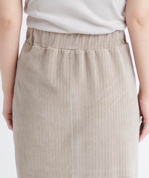 DouDou（ドゥドゥ）の「コーデュロイジャージースカート（スカート・レディース・ブラック/グレイッシュベージュ/ボルドー・FREE）」の16枚目の写真