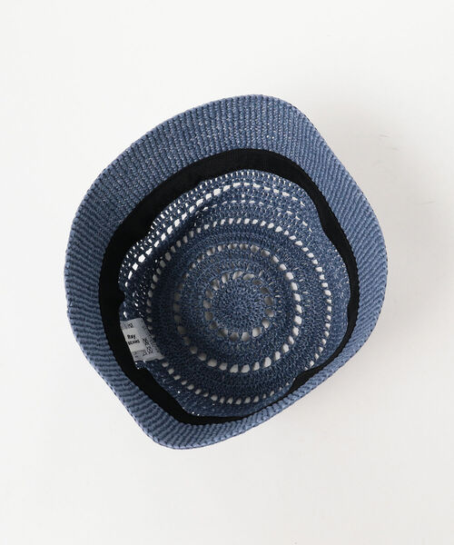 Ray BEAMS（レイビームス）の「Ray BEAMS / 透かし編み ハット（ハット・レディース・ブラウン/ブルー・ONE SIZE）」の10枚目の写真