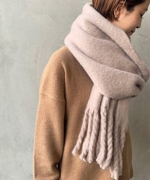 JF Ready Made | [Jf Ready Made/ジェイエフレディメイド] ボリュームフリンジマフラー/ストール/太フリンジ/ニュアンスカラー(マフラー)