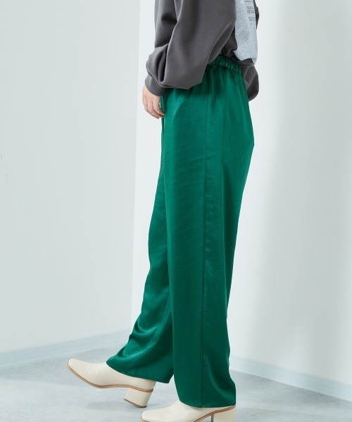 cepo（セポ）の「カラーサテンイージーパンツ（その他パンツ・レディース・ブラック/ベージュ/グレー/ブルー/グリーン/モカ・M）」の12枚目の写真