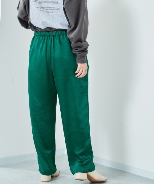 cepo（セポ）の「カラーサテンイージーパンツ（その他パンツ・レディース・ブラック/ベージュ/グレー/ブルー/グリーン/モカ・M）」の13枚目の写真