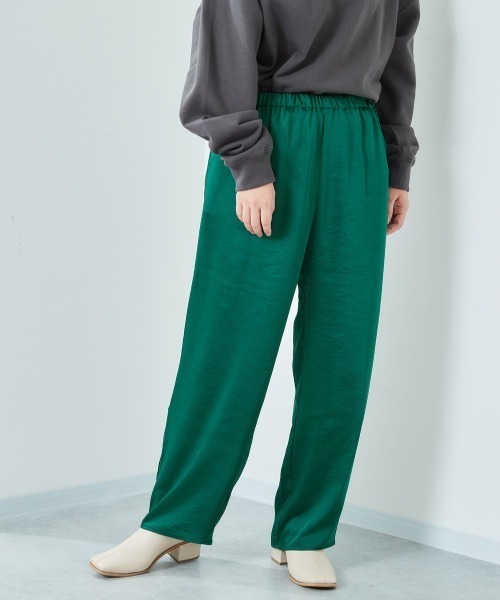 cepo（セポ）の「カラーサテンイージーパンツ（その他パンツ・レディース・ブラック/ベージュ/グレー/ブルー/グリーン/モカ・M）」の11枚目の写真