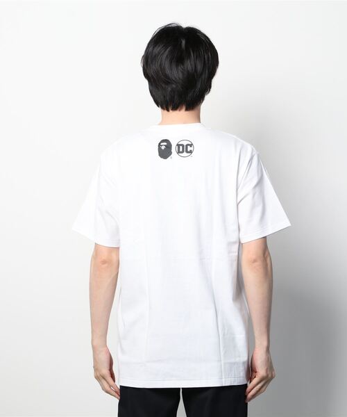 A BATHING APE(アベイシングエイプ)の「BAPE X DC BABY MILO SUPERMAN COLLEGE TEE M(Tシャツ/カットソー・メンズ・ホワイト/ブラック・MEDIUM/XX-LARGE/X-LARGE/SMALL/LARGE)」の3枚目の写真