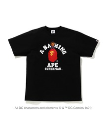 BAPE X DC BABY MILO SUPERMAN COLLEGE TEE M