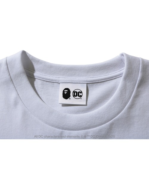 A BATHING APE(アベイシングエイプ)の「BAPE X DC BABY MILO SUPERMAN COLLEGE TEE M(Tシャツ/カットソー・メンズ・ホワイト/ブラック・MEDIUM/XX-LARGE/X-LARGE/SMALL/LARGE)」の14枚目の写真