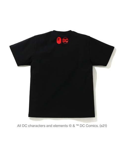 A BATHING APE(アベイシングエイプ)の「BAPE X DC BABY MILO SUPERMAN COLLEGE TEE M(Tシャツ/カットソー・メンズ・ホワイト/ブラック・MEDIUM/XX-LARGE/X-LARGE/SMALL/LARGE)」の4枚目の写真
