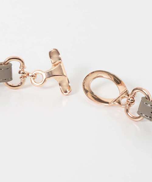 SMELLY(スメリー)の「バックスライドベルト(ベルト・レディース・ブラック/ベージュ系その他・-)」の8枚目の写真