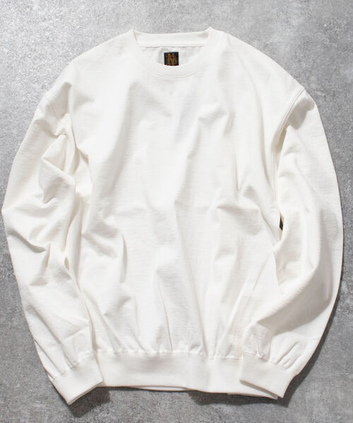 BATONER（バトナー）の「【BATONER/バトナー】DEGRACE CREWNECK KNIT #BN-21SM-023（スウェット・メンズ・ベージュ/ホワイト/ブラック/イエロー/ダークブラウン/インディゴブルー・M/L）」の2枚目の写真