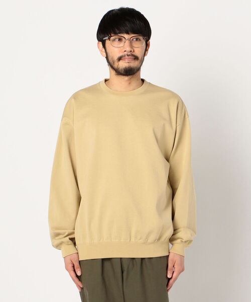 BATONER（バトナー）の「【BATONER/バトナー】DEGRACE CREWNECK KNIT #BN-21SM-023（スウェット・メンズ・ベージュ/ホワイト/ブラック/イエロー/ダークブラウン/インディゴブルー・M/L）」の19枚目の写真
