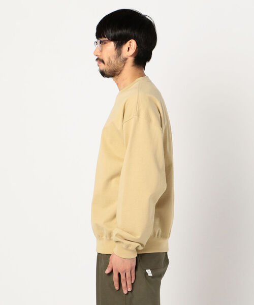 BATONER（バトナー）の「【BATONER/バトナー】DEGRACE CREWNECK KNIT #BN-21SM-023（スウェット・メンズ・ベージュ/ホワイト/ブラック/イエロー/ダークブラウン/インディゴブルー・M/L）」の9枚目の写真
