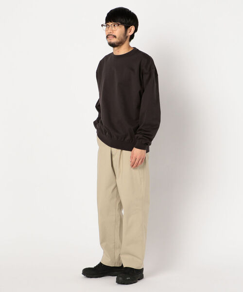 BATONER（バトナー）の「【BATONER/バトナー】DEGRACE CREWNECK KNIT #BN-21SM-023（スウェット・メンズ・ベージュ/ホワイト/ブラック/イエロー/ダークブラウン/インディゴブルー・M/L）」の11枚目の写真