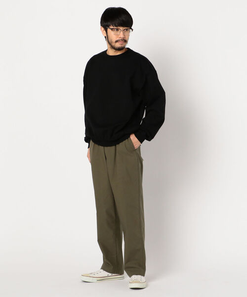 BATONER（バトナー）の「【BATONER/バトナー】DEGRACE CREWNECK KNIT #BN-21SM-023（スウェット・メンズ・ベージュ/ホワイト/ブラック/イエロー/ダークブラウン/インディゴブルー・M/L）」の13枚目の写真