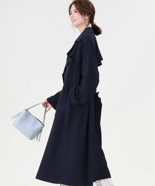 HONEYSUCKLE ROSE（ハニーサックルローズ）の「【HONEYSUCKLE ROSE】トレンチコート（トレンチコート・レディース・ベージュ/ネイビー・L/M）」の13枚目の写真