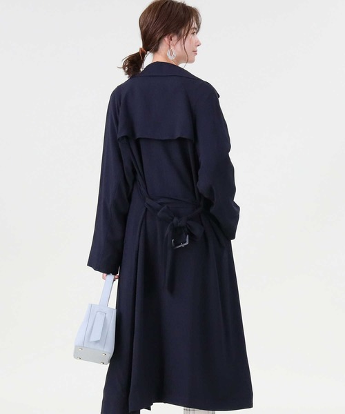 HONEYSUCKLE ROSE（ハニーサックルローズ）の「【HONEYSUCKLE ROSE】トレンチコート（トレンチコート・レディース・ベージュ/ネイビー・L/M）」の15枚目の写真