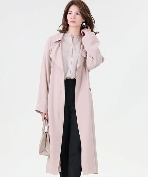 HONEYSUCKLE ROSE（ハニーサックルローズ）の「【HONEYSUCKLE ROSE】トレンチコート（トレンチコート・レディース・ベージュ/ネイビー・L/M）」の7枚目の写真