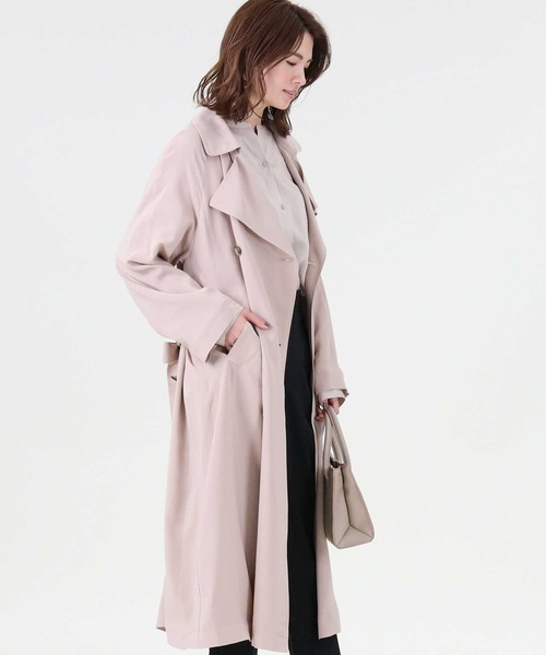 HONEYSUCKLE ROSE（ハニーサックルローズ）の「【HONEYSUCKLE ROSE】トレンチコート（トレンチコート・レディース・ベージュ/ネイビー・L/M）」の8枚目の写真