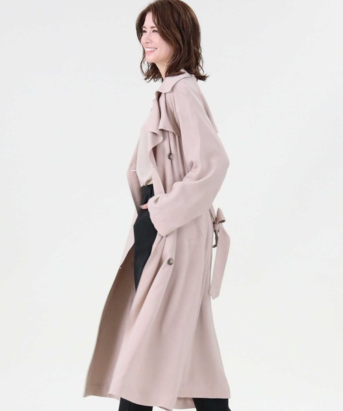 HONEYSUCKLE ROSE（ハニーサックルローズ）の「【HONEYSUCKLE ROSE】トレンチコート（トレンチコート・レディース・ベージュ/ネイビー・L/M）」の9枚目の写真