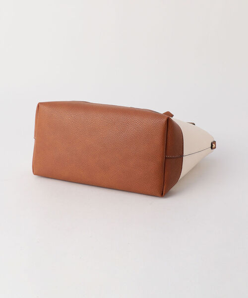 fredy repit（フレディレピ）の「フェイクレザーインポーチトートバッグ（トートバッグ・レディース・ブラック/キャメル・FREE）」の5枚目の写真