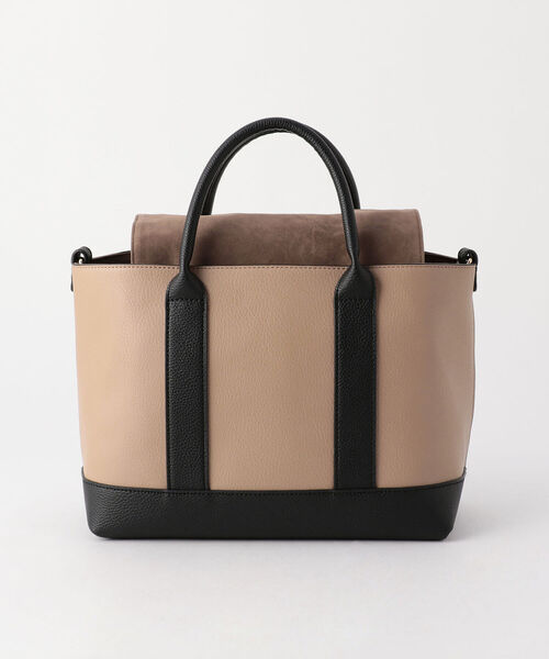 fredy repit（フレディレピ）の「フェイクレザーインポーチトートバッグ（トートバッグ・レディース・ブラック/キャメル・FREE）」の16枚目の写真