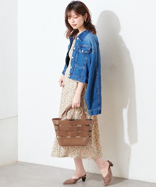 natural couture(ナチュラルクチュール)の「【WEB限定カラー有り】レトロ小花配色ワンピース(ワンピース・レディース・ミント/その他2/その他1/その他4/グレイッシュベージュ・FREE)」の8枚目の写真