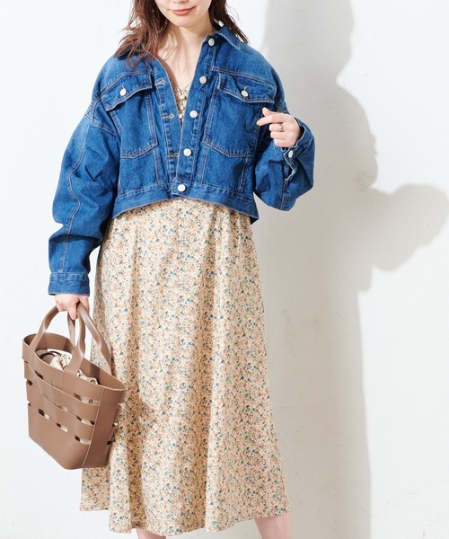 natural couture(ナチュラルクチュール)の「【WEB限定カラー有り】レトロ小花配色ワンピース(ワンピース・レディース・ミント/その他2/その他1/その他4/グレイッシュベージュ・FREE)」の7枚目の写真