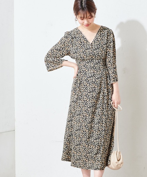 natural couture(ナチュラルクチュール)の「【WEB限定カラー有り】レトロ小花配色ワンピース(ワンピース・レディース・ミント/その他2/その他1/その他4/グレイッシュベージュ・FREE)」の18枚目の写真