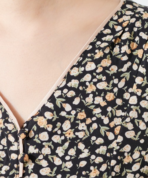 natural couture(ナチュラルクチュール)の「【WEB限定カラー有り】レトロ小花配色ワンピース(ワンピース・レディース・ミント/その他2/その他1/その他4/グレイッシュベージュ・FREE)」の22枚目の写真