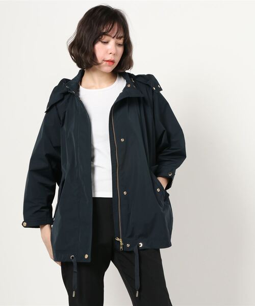 WOOLRICH（ウールリッチ）の「WOOLRICH / "ANORAK" ケープ型ブルゾン（マウンテンパーカー・レディース・ネイビー/カーキ・X-SMALL）」の4枚目の写真