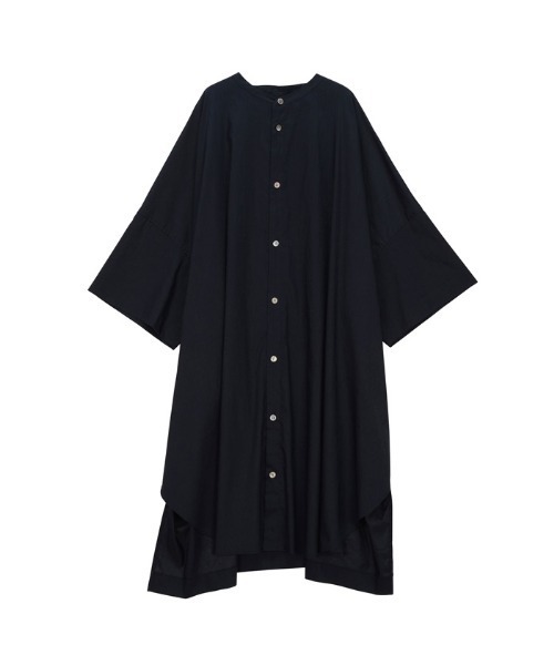 zucca ズッカ　シャツロングワンピース　チャコールグレー　M ZUCCa（ズッカ）の「ロゴシャツジャージィー/ワンピース
