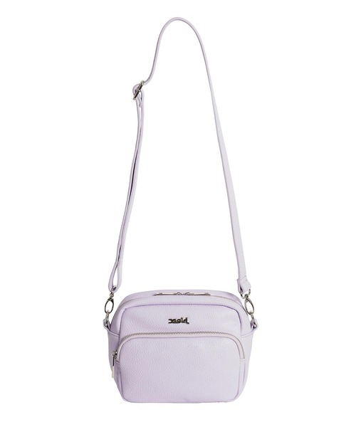 X-girl（エックスガール）の「FAUX LEATHER SHOULDER BAG（ショルダーバッグ・レディース・ブラック/ベージュ/ライトパープル/シルバー/グリーン・ONE SIZE）」の21枚目の写真