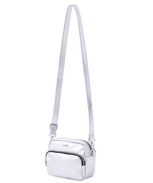 X-girl（エックスガール）の「FAUX LEATHER SHOULDER BAG（ショルダーバッグ・レディース・ブラック/ベージュ/ライトパープル/シルバー/グリーン・ONE SIZE）」の19枚目の写真