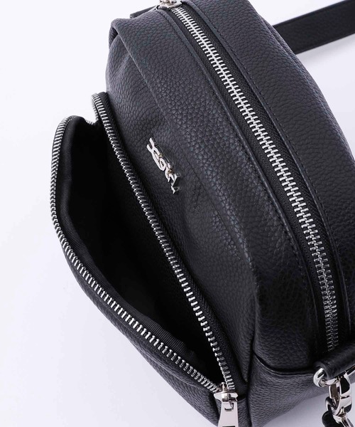 X-girl（エックスガール）の「FAUX LEATHER SHOULDER BAG（ショルダーバッグ・レディース・ブラック/ベージュ/ライトパープル/シルバー/グリーン・ONE SIZE）」の15枚目の写真