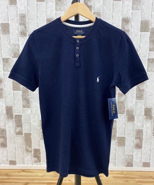 POLO RALPH LAUREN（ポロ ラルフ ローレン）の「サーマル ワッフル ヘンリーネック 半袖 Tシャツ（Tシャツ/カットソー・メンズ・ホワイト/ブラック/グレー/チャコール/ナチュラル/ネイビー・M/L/S）」の6枚目の写真