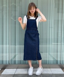 titty＆Co. PETIT | 【titty&Co.PETIT】デニムミディジャンスカ(ジャンパースカート)