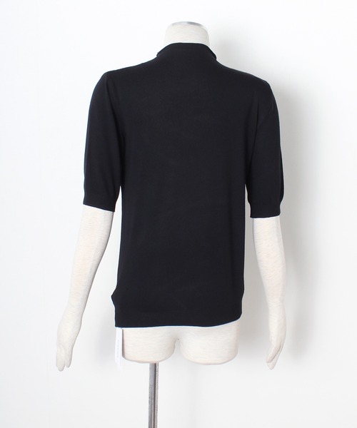 Primazel(プリマゼル)の「サマーニットとろみハイネック半袖カットソー(Tシャツ/カットソー・レディース・ブラック/グレー/ホワイト/モカ・M)」の9枚目の写真