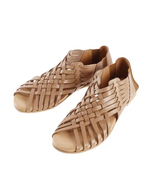 BIANCA(ビアンカ)の「【BIANCA)レザーメッシュサンダル(サンダル・レディース・ブラック/ブラウン・37/38)」の6枚目の写真